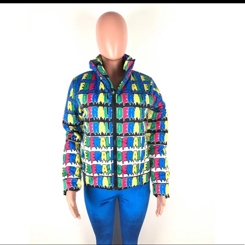 Colorful Puffer Coat